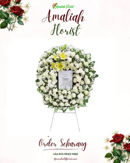 Krans Bunga Duka sliyeg